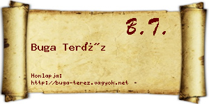 Buga Teréz névjegykártya
