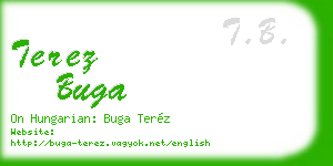 terez buga business card